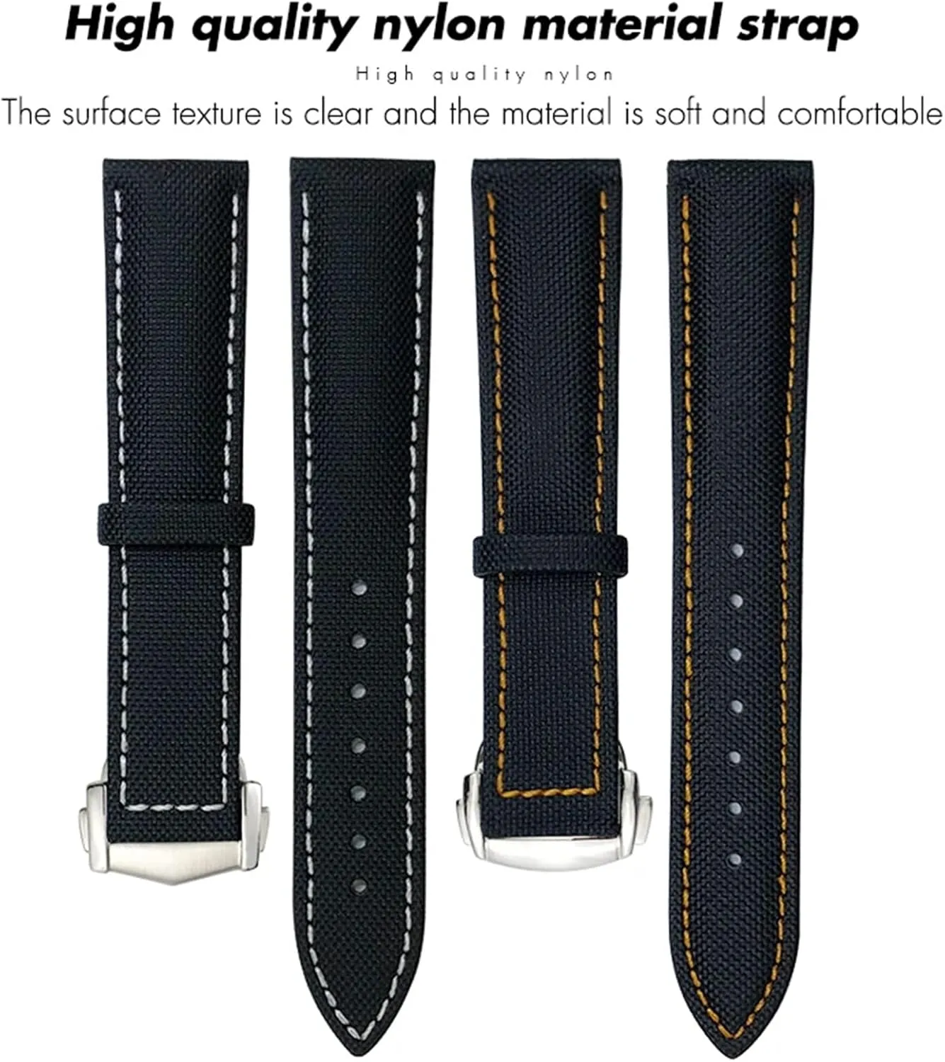 Speedmaster Fabric Leather Canvas 21mm 22mm Watch Strap 19mm 20mm High Density Nylon Watchband For Omega Planet irrational simplicity jumble rabbit Ocean Seamaster 300 