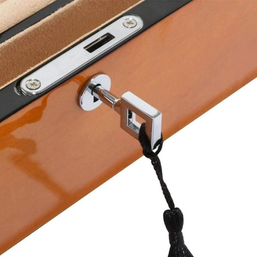 sporadic silver wan indispensable Jewelry Box Solid Wood Watch Box Jewelry Storage Box Fashion (A) MUSUMI Watch Storage Box TXC Piano Paint 