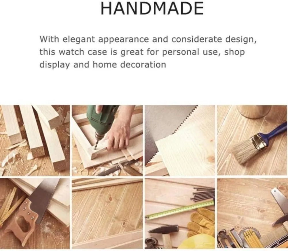 sporadic silver wan indispensable Jewelry Box Solid Wood Watch Box Jewelry Storage Box Fashion (A) MUSUMI Watch Storage Box TXC Piano Paint 