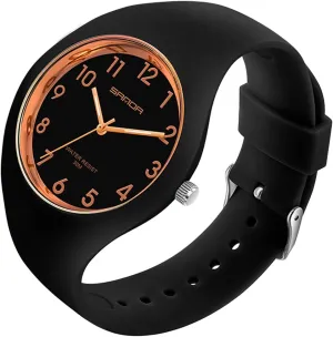 Sports Ladies Silicone Strap Electronic Quartz Waterproof Watch XCZAP Fashion honey Jelly Series 