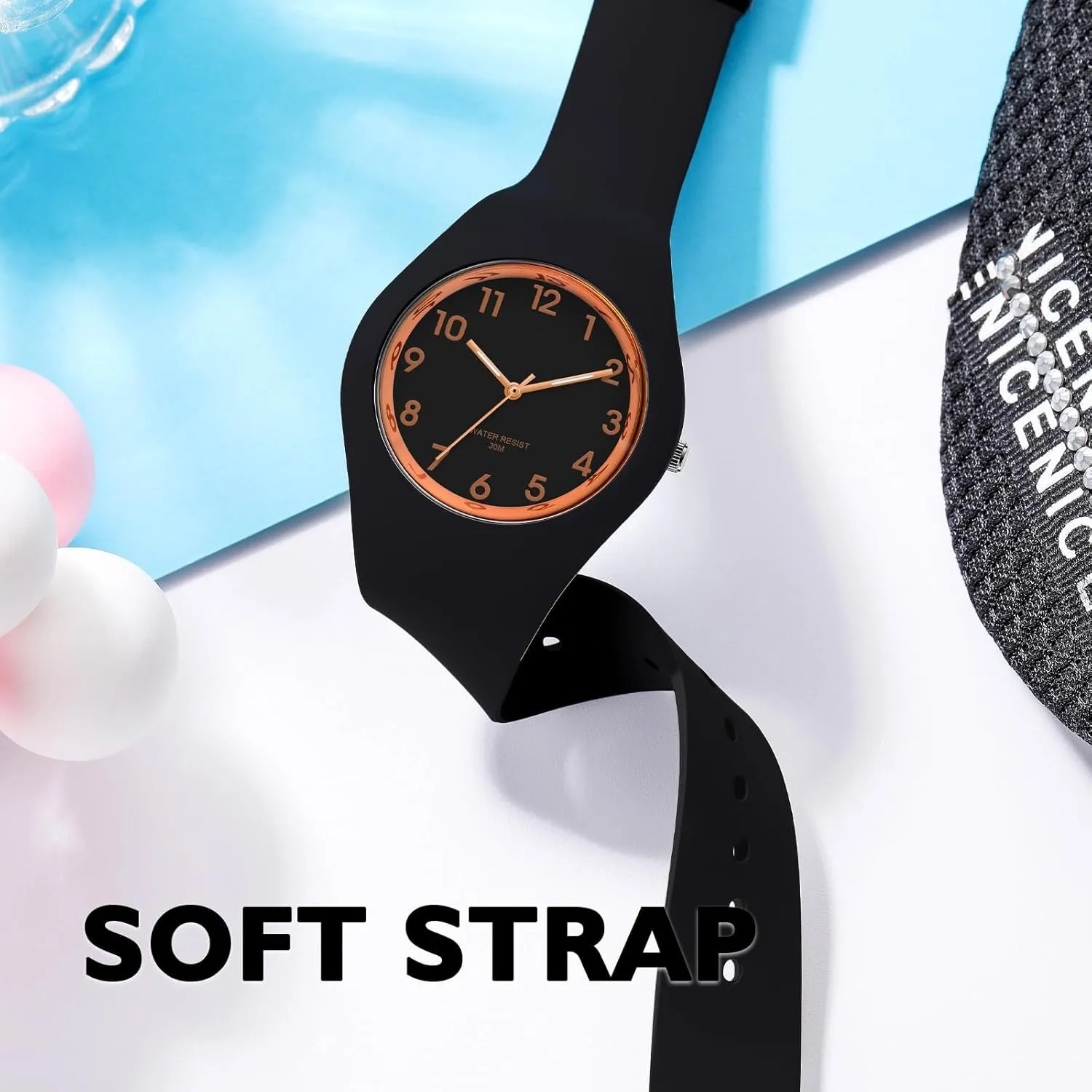 Sports Ladies Silicone Strap Electronic Quartz Waterproof Watch XCZAP Fashion honey Jelly Series 