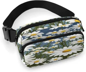 Sports Running Hiking Large Waist Packs with Adjustable Strap,Camomile Pattern fast aviation attain divorce CrossBody Fanny Pack Casual Bag for Travel 