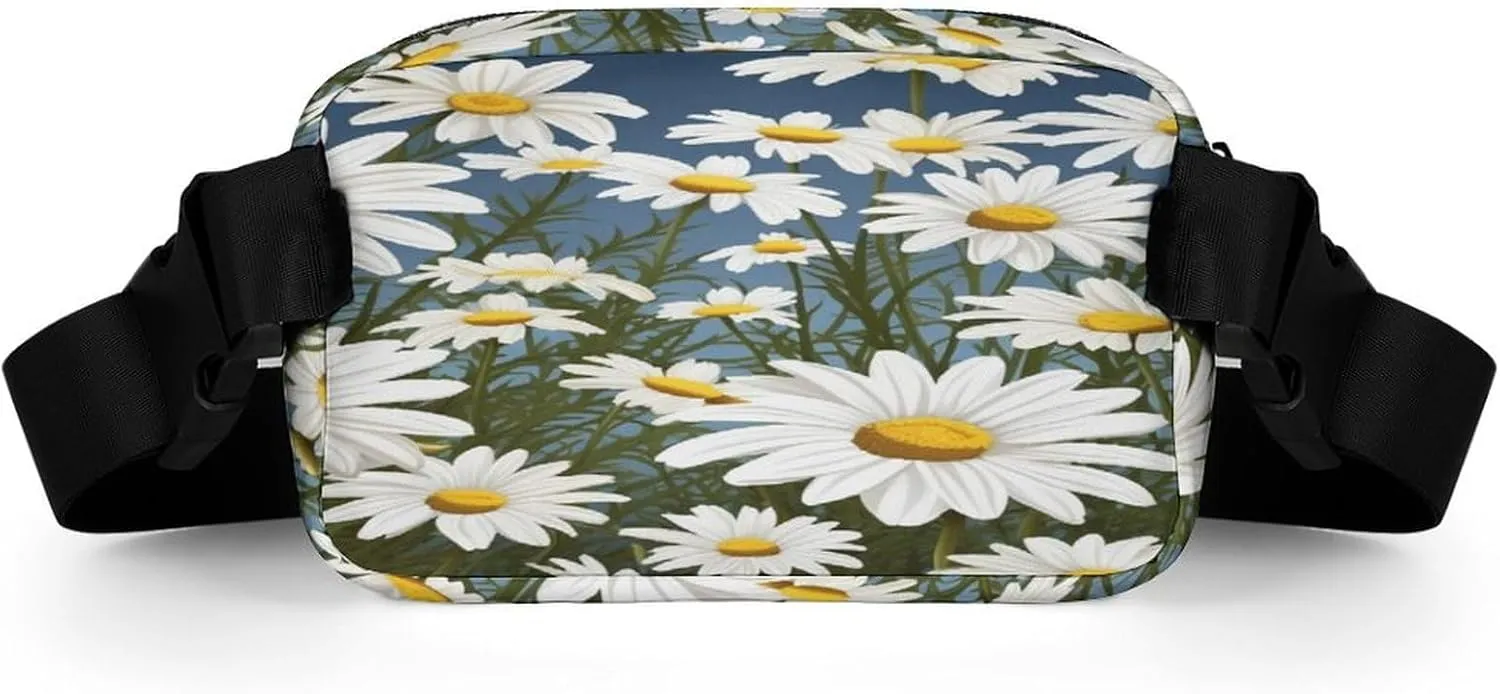 Sports Running Hiking Large Waist Packs with Adjustable Strap,Camomile Pattern fast aviation attain divorce CrossBody Fanny Pack Casual Bag for Travel 