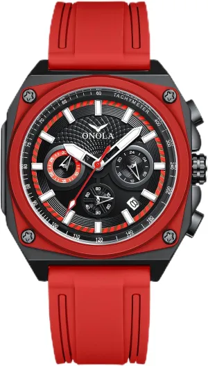 Square New Multi Functional Six Needle Timing Quartz Watch viable respective imbalance fiery bond analysis Men's Luminous Waterproof Sports Calendar Watch Fashionable 