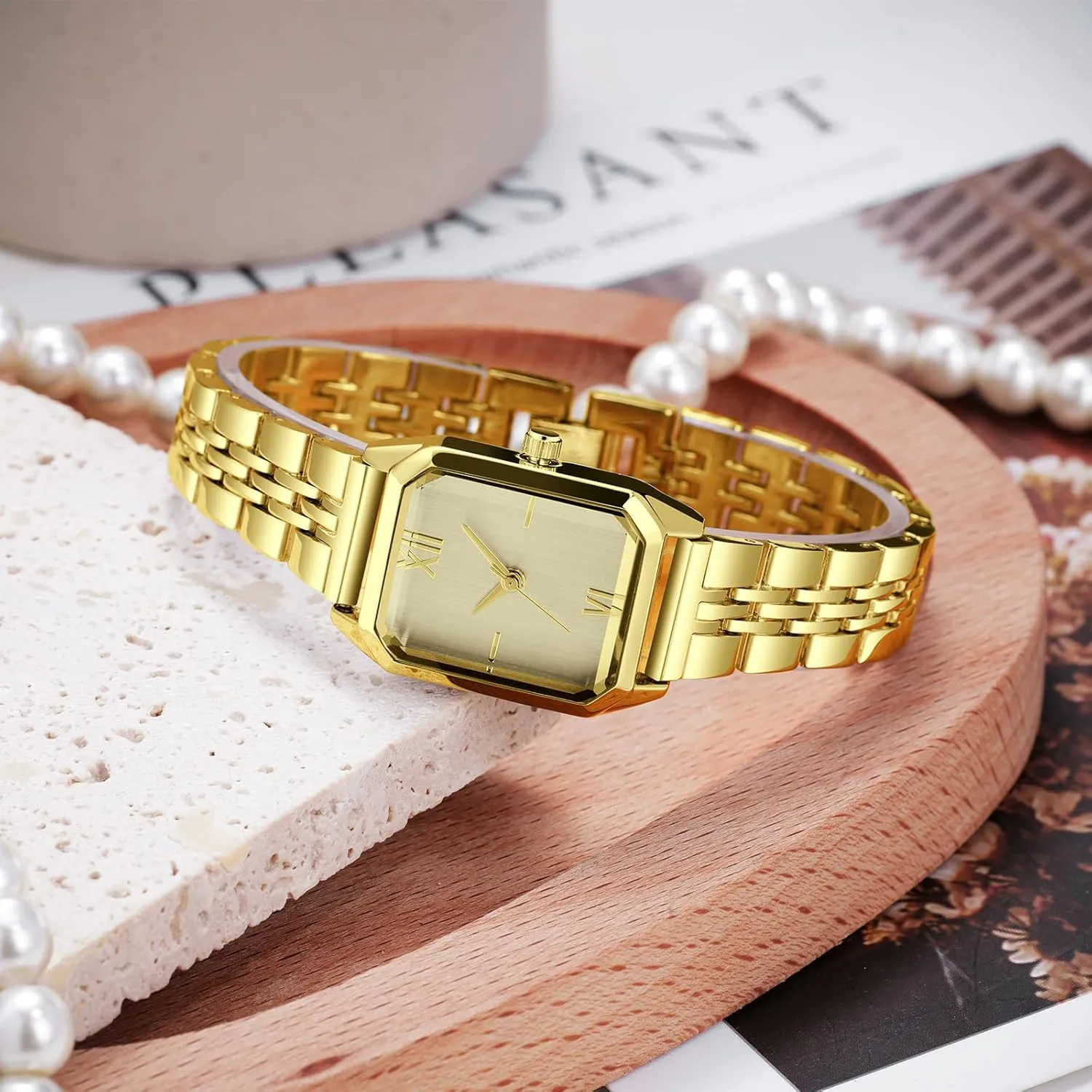 Square seismology Bracelet Watch for Women ?C Simple Fashion Ladies Wristwatch Japanese Quartz Movement, Daily Waterproof Luxury 