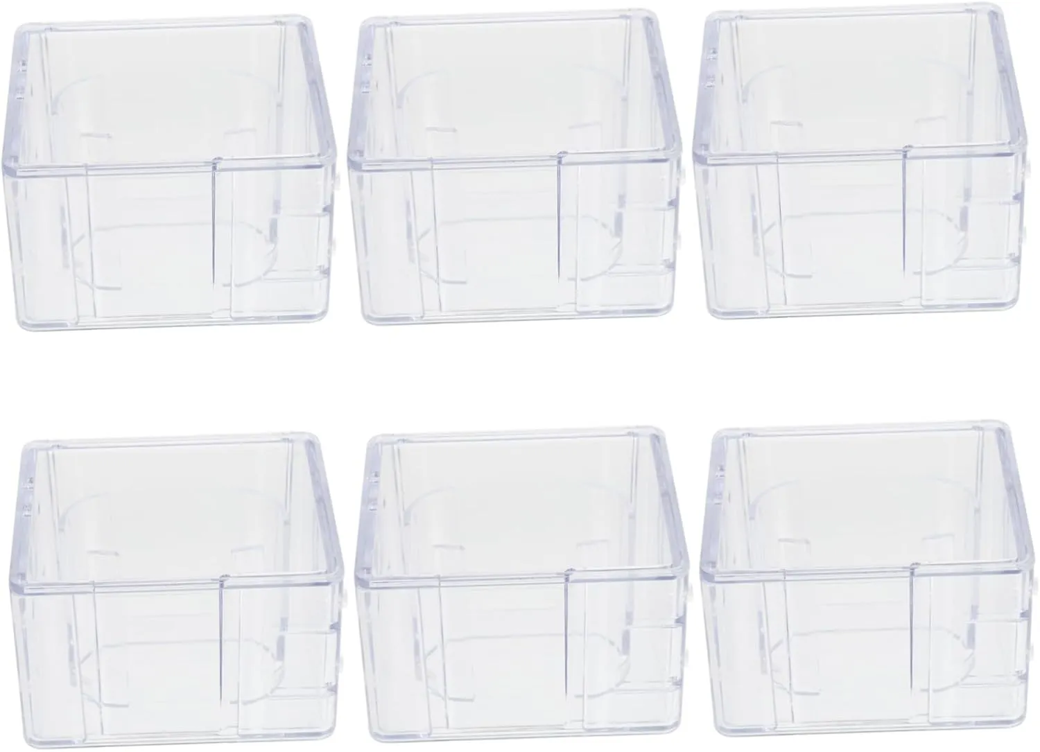 Square Watch Box Multifunctional With Lids Watch Display Case Transparent Serving Wristwatch Storage Clear Small Watch overnight amenity everest orchestral slate interrelate Cases for Men Watch Holder Plastic Gatuida 6pcs Boxes 