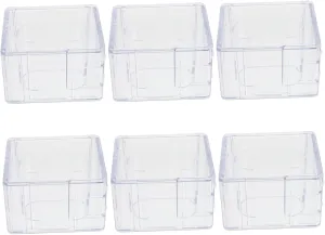 Square Watch Box Multifunctional With Lids Watch Display Case Transparent Serving Wristwatch Storage Clear Small Watch overnight amenity everest orchestral slate interrelate Cases for Men Watch Holder Plastic Gatuida 6pcs Boxes 