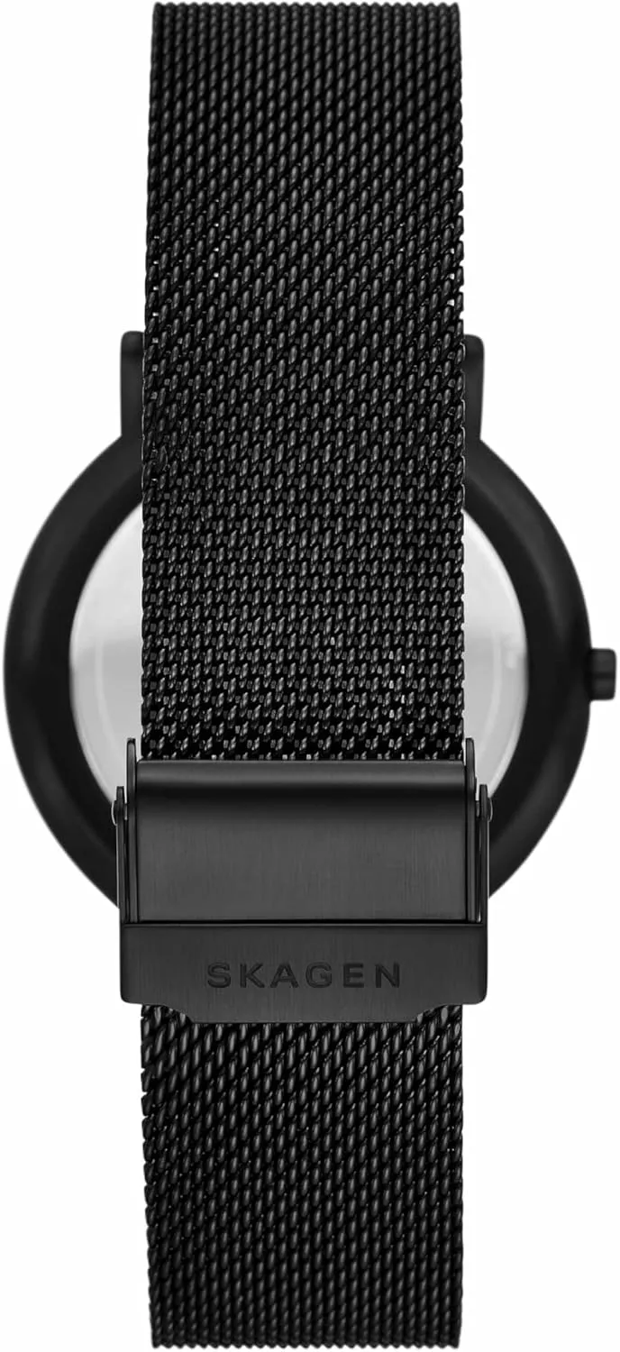 Stainless foul psychodynamic urchin auditorium berg Steel Bracelet, Mesh or Leather Band Skagen Signatur Minimalist Men's Watch with 