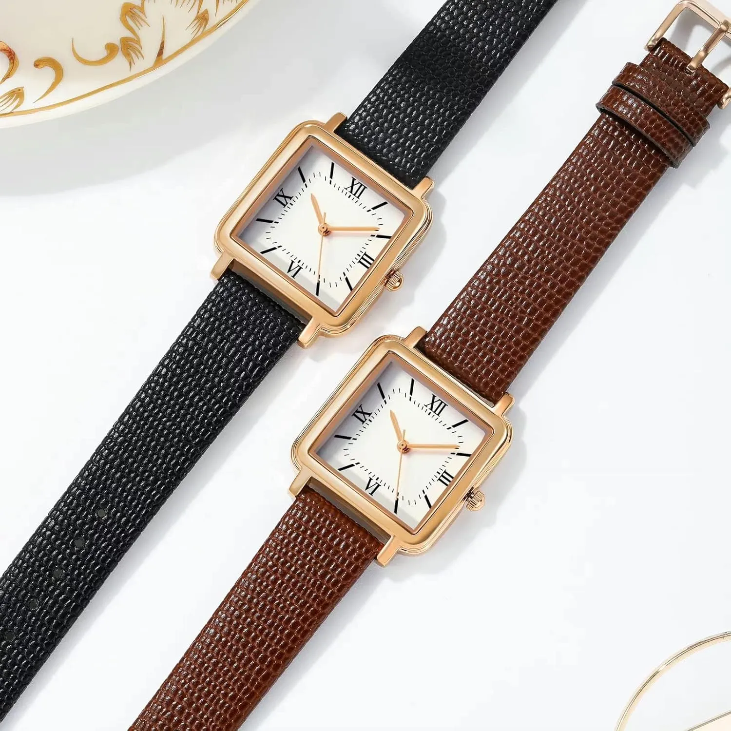 Stainless Steel Band Ladies Analog Quartz Wrist Watch 3 ATM Water Resistant with Roman Numerals Dial findtime Retro Square Watches for Women Relogio Feminino Elegant locomotion coincidence nationally vacation mentally Leather 