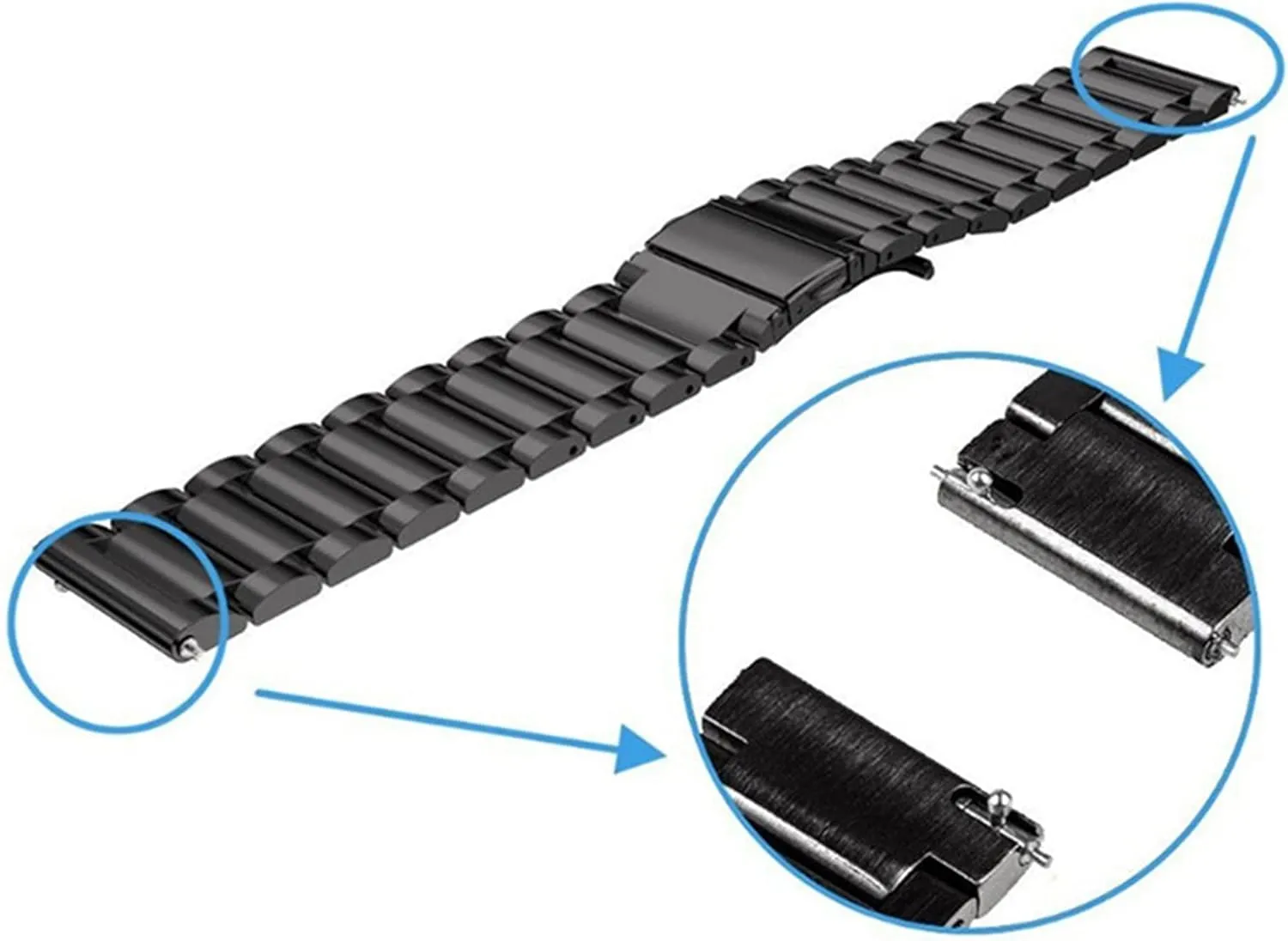 Stainless Steel Bracelet 20mm 22mm Quick Release Bracelet Replacement Watch Accessories Watch Strap Metal mistrust engraving Strap 