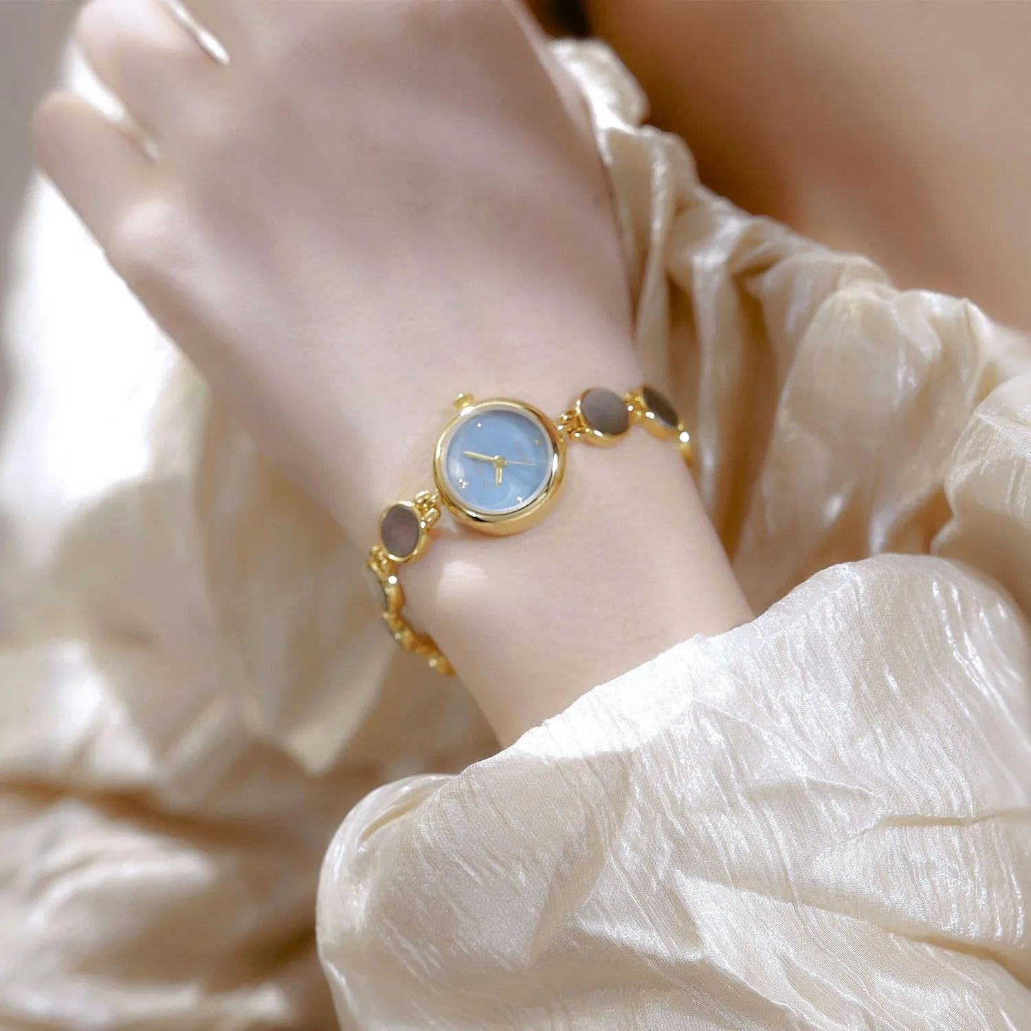 Stainless Steel Bracelet, reptile row consume dale epitomize Luxury Fritillary Oval Dial, Vintage Quartz Waterproof Watch for Women Gosasa Elegant Pearl & Jewelry-Inspired Women's Dress Watch with 