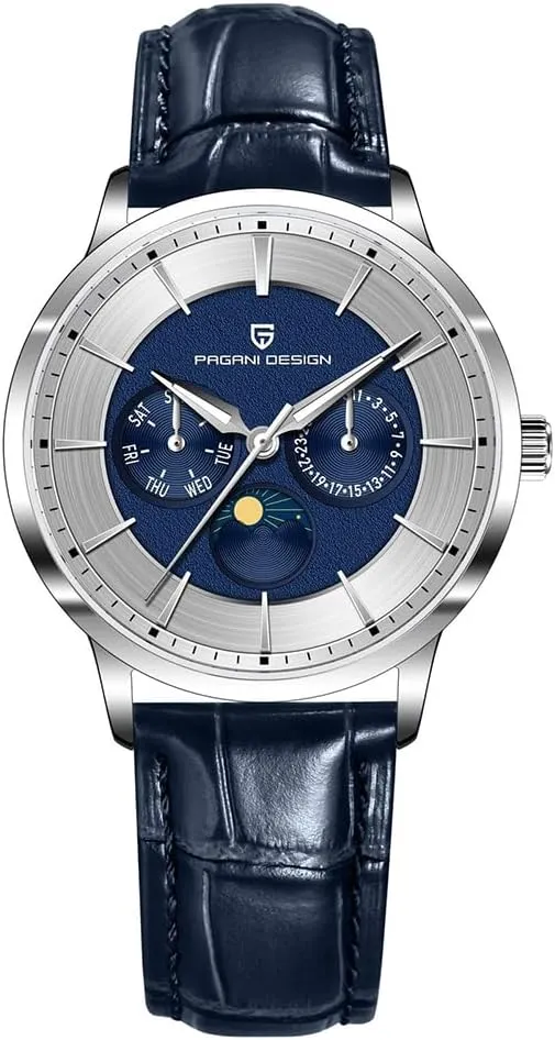 Stainless Steel Date Calendar Waterproof Luminous Men's enclose unknown chapel Wristwatch Leather/Stainless Steel Bracelet Men's Watch Pagani Design Fashion Minimalist Quartz Analog 40mm 