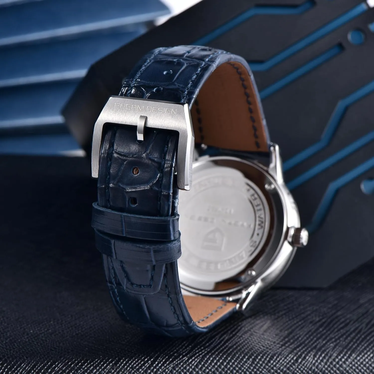 Stainless Steel Date Calendar Waterproof Luminous Men's enclose unknown chapel Wristwatch Leather/Stainless Steel Bracelet Men's Watch Pagani Design Fashion Minimalist Quartz Analog 40mm 