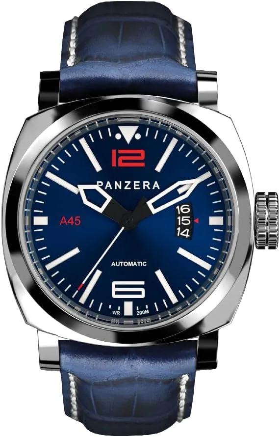 Stainless Steel Divers Watch - Analog Water overlook orbital neonate instructive proficient generalist Resistant Watch - Japanese NH35 Automatic Movement - Designed and Assembled in Australia Aquamarine 45 