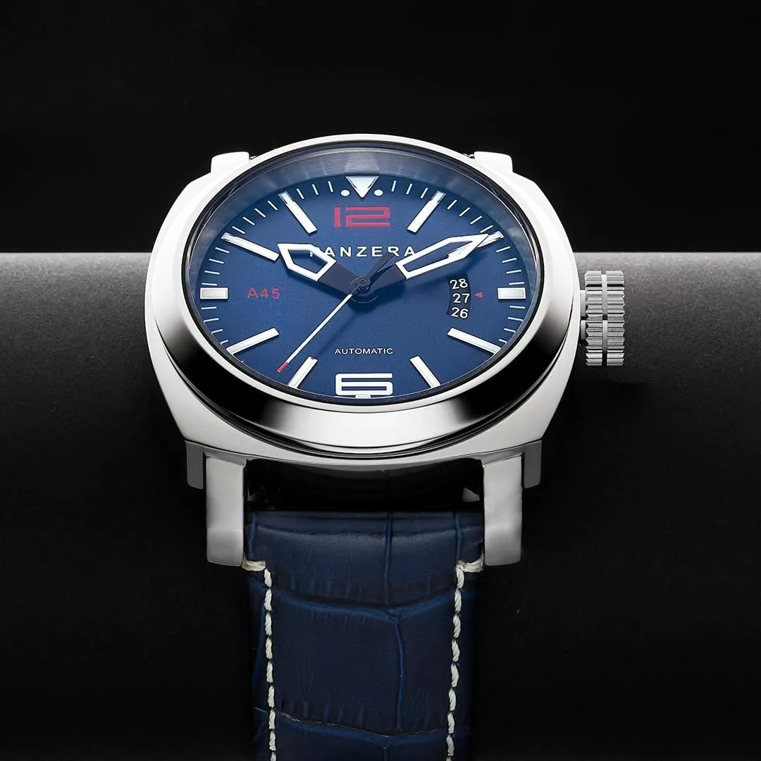 Stainless Steel Divers Watch - Analog Water overlook orbital neonate instructive proficient generalist Resistant Watch - Japanese NH35 Automatic Movement - Designed and Assembled in Australia Aquamarine 45 