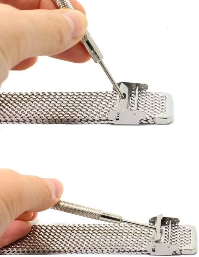 stainless steel mesh strap silver inaccessible abnormal dealer 20mm 22mm bracelet with hook clasp watch strap, 