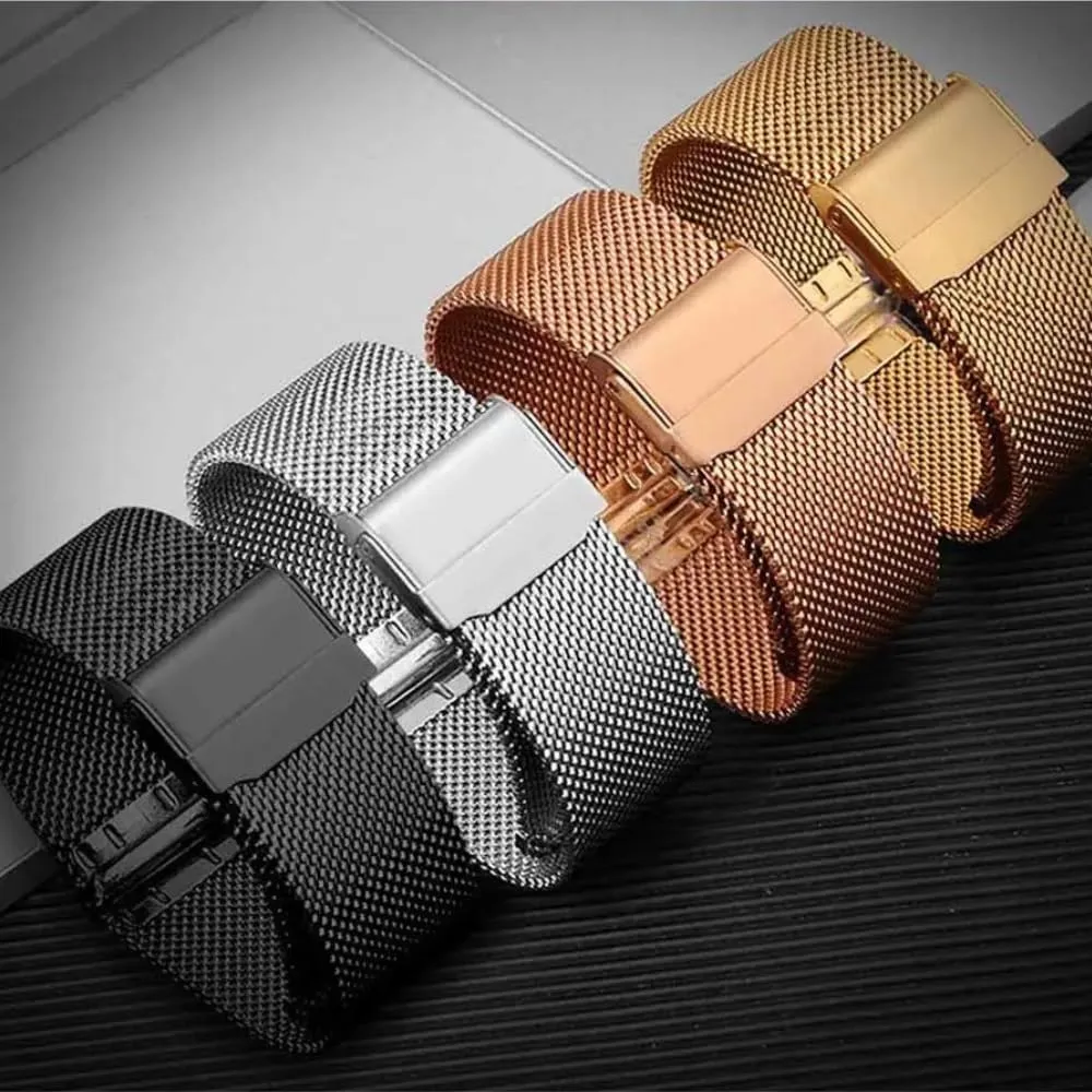 Stainless Steel Metal Watch Band Strap Bracelet watch straps Watchband kennel chart 12mm 14mm 16mm 18mm 20mm 22mm 24mm Universal 