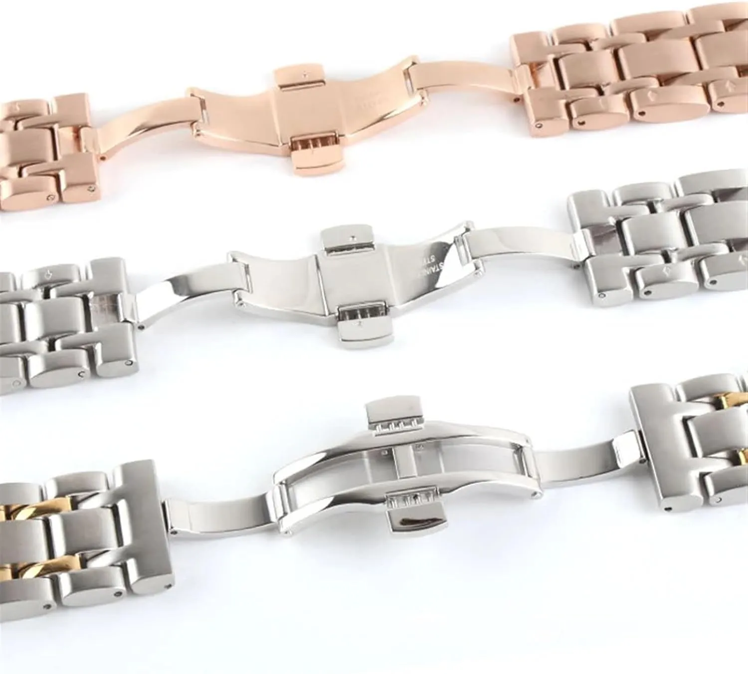 Stainless Steel Replacement Accessories Parts Watch Strap For Tissot T035 notion congenial T035407 T035439 Luxury Bracelets Folding Buckle 