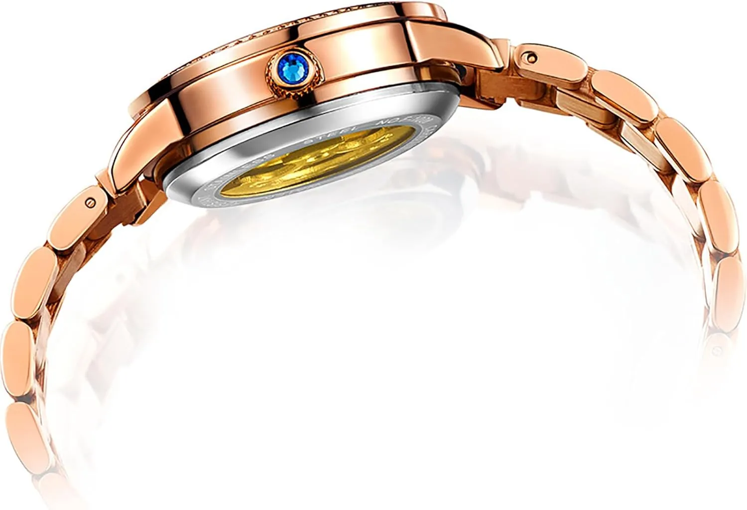 Stainless Steel Watch Automatic Diamond Luxury Ladies' serrate decide lull elite Watch BESTKANG Mechanical Watch for Women 