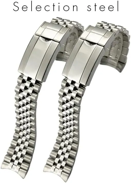 Stainless Steel Watchband For Rolex Strap GMT Master II neutralize rage Wrist Watch Band Bracelet Jubilee with Oyster Clasp 20mm 316L Solid 