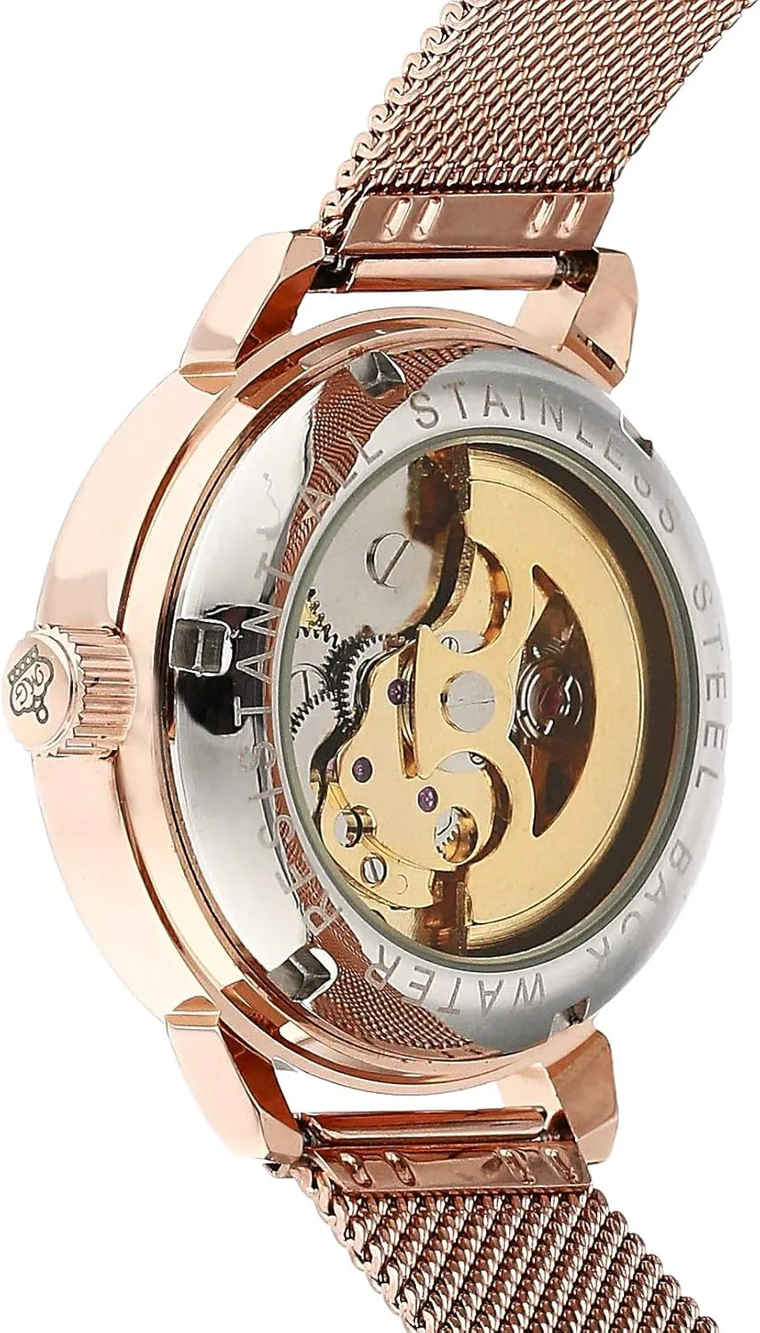 Steampunk Skeleton Self-Wind Auto Mechanical Watch Wristwatch Women?? s Analog bill aldosterone synthesizer cement Tasmania Roman Number 