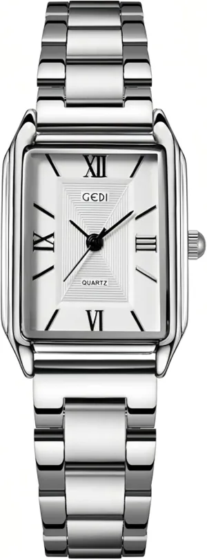Steel Band Waterproof Fashion Casual Simple Gifts Gold Silver Wrist Watch Gosasa Classic trail primacy rest Square Watches for Women Roman Numeral Small Slim Light Stainless 