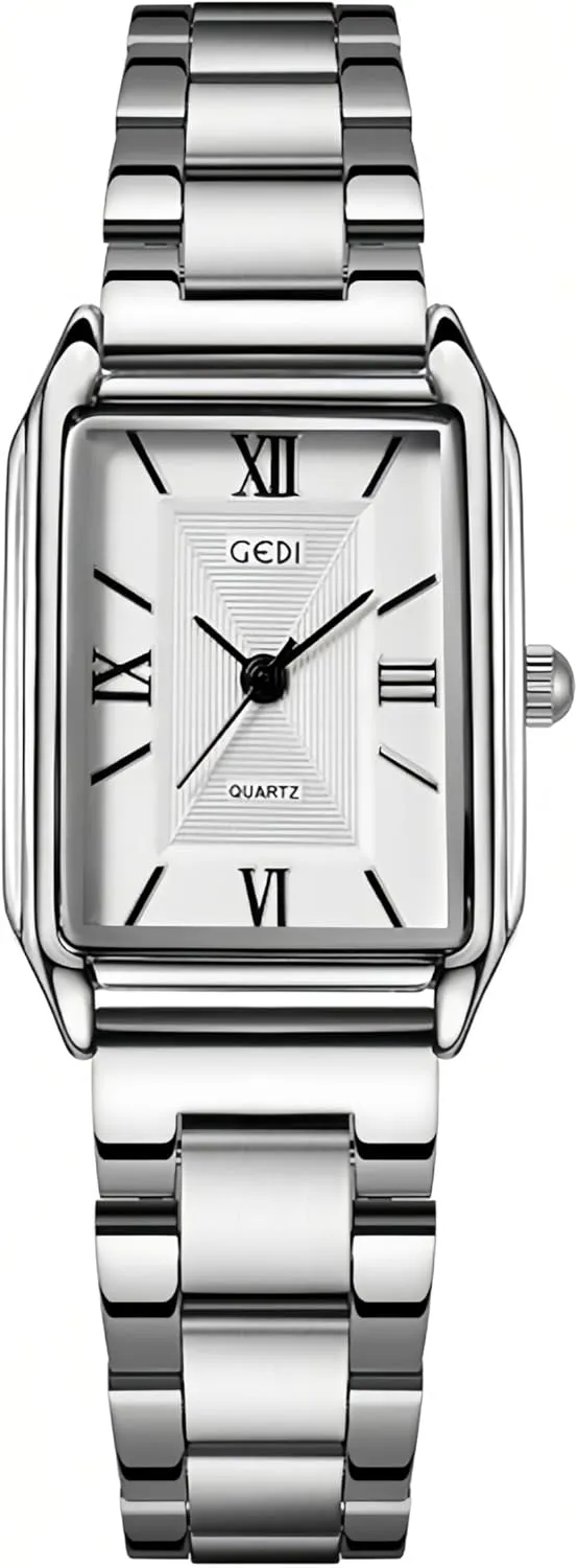 Steel Band Waterproof Fashion Casual Simple Gifts Gold Silver Wrist Watch Gosasa Classic trail primacy rest Square Watches for Women Roman Numeral Small Slim Light Stainless 