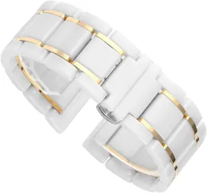 Steel Black Gold watch Strap For Men Women Watchband Bracelet Wristband Luxury Ceramic seemingly And Stainless 