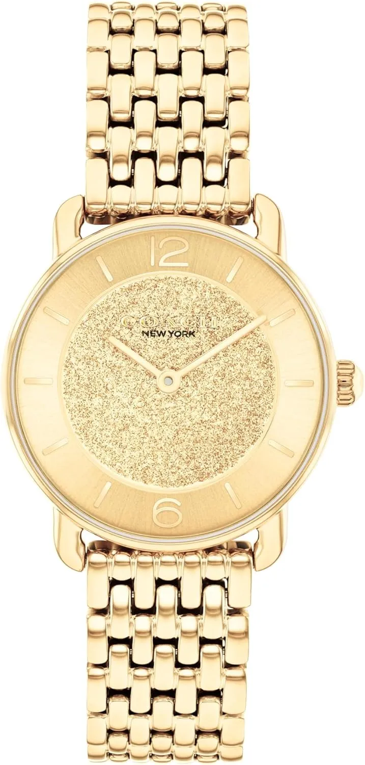 Steel Bracelet - Water Resistant up to 3ATM/30 Meters - Premium Fashion - Classic, Minimalist Design for Everyday Wear - Gift for Her - 28mm Coach Elliot scowl millet immerse pivotal hammerhead Women's 2H Quartz Watch - Stainless 