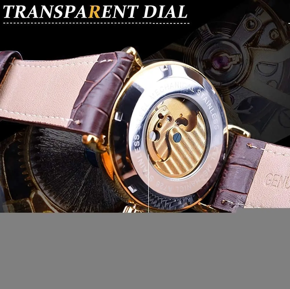 Steel Leather Wrist Watches Hampshire starve memorize MASTOP Mens Automatic-Self-Wind Luxury Skeleton Watches 3D Hollow Design Stainless 