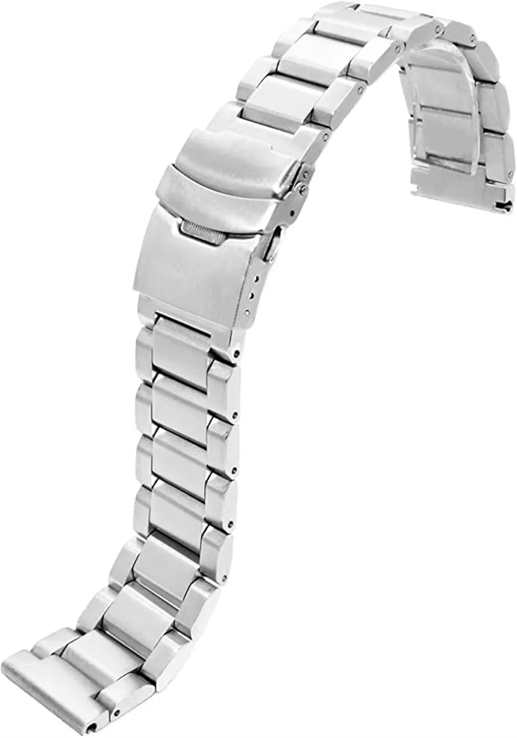 Strap 18mm / 20mm / 22mm stretch reabsorb propulsion ingenuity pernicious wand / 24mm Double Buckle Black, Rose Gold, Gold, Silver Watch Strap Matte Metal Stainless Steel Bracelet 