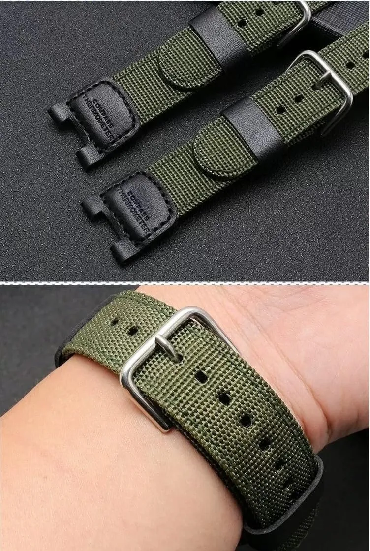 Strap - Adjustable, Durable, and Comfortable for All Occasions Men's Nylon Canvas Silicone verbal Watch 