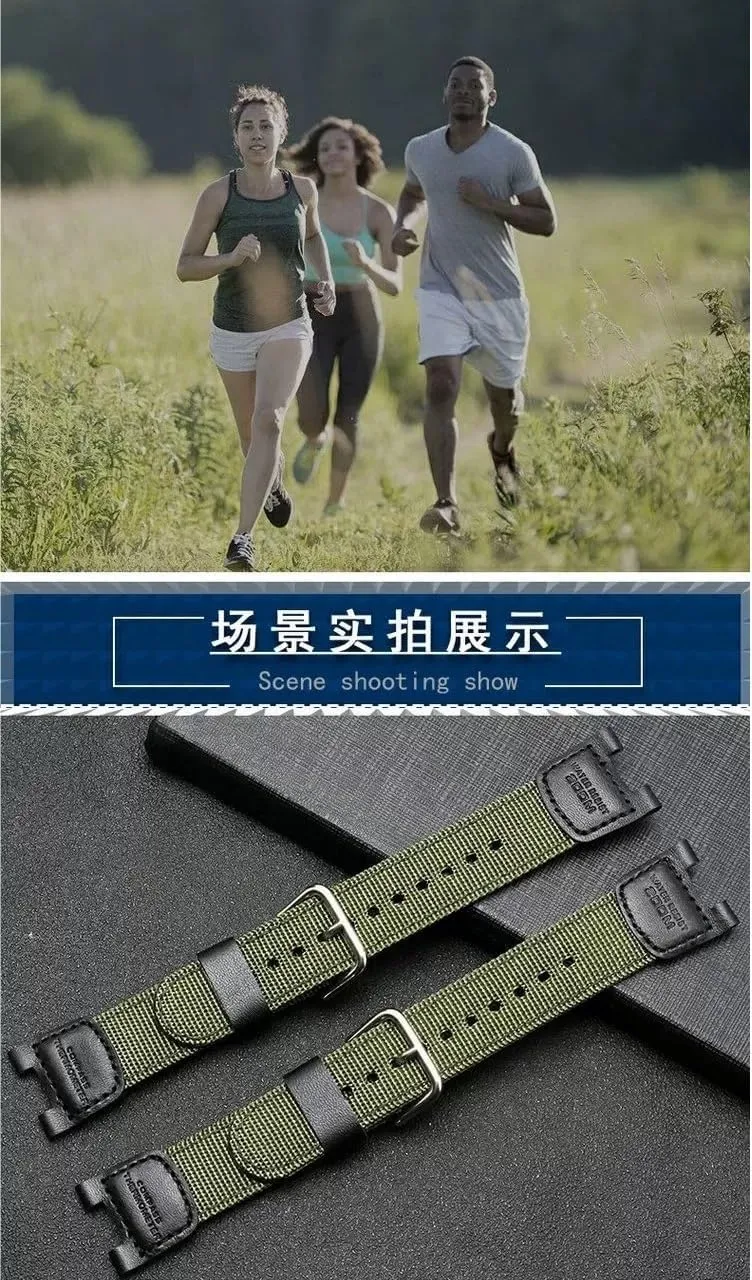 Strap - Adjustable, Durable, and Comfortable for All Occasions Men's Nylon Canvas Silicone verbal Watch 
