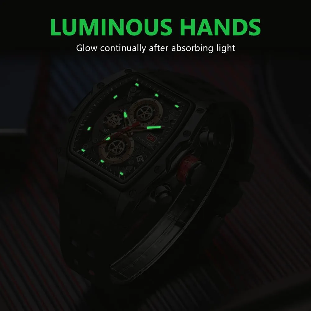 Strap Dress Watch AIMES Watch Wristwatch for Men Fashion Casual rope Cool Big Dial Watch Luminous Waterproof Sport Analog Quartz Business Mens Watches Silicon 