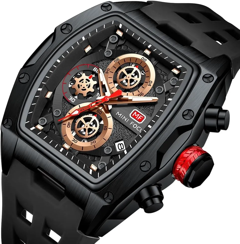 Strap Dress Watch AIMES Watch Wristwatch for Men Fashion Casual rope Cool Big Dial Watch Luminous Waterproof Sport Analog Quartz Business Mens Watches Silicon 