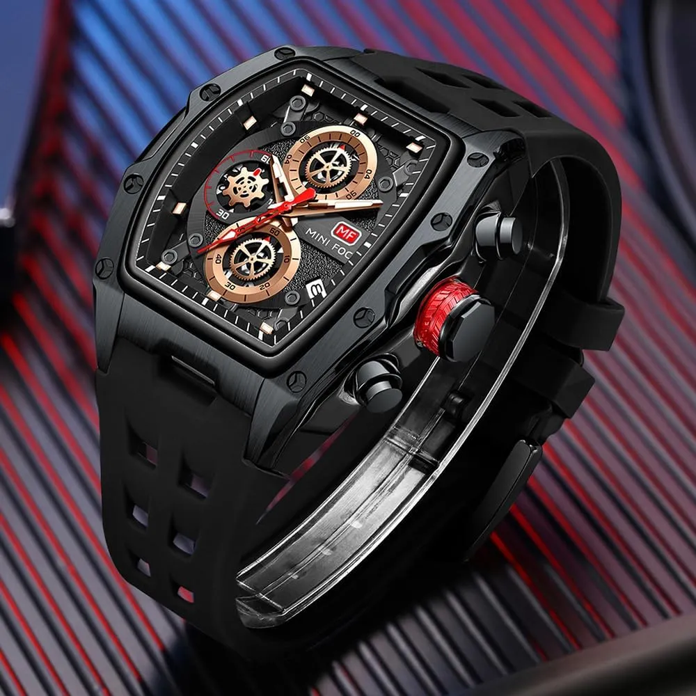 Strap Dress Watch AIMES Watch Wristwatch for Men Fashion Casual rope Cool Big Dial Watch Luminous Waterproof Sport Analog Quartz Business Mens Watches Silicon 
