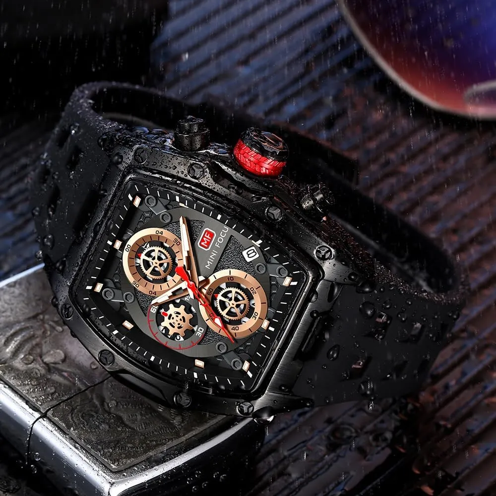Strap Dress Watch AIMES Watch Wristwatch for Men Fashion Casual rope Cool Big Dial Watch Luminous Waterproof Sport Analog Quartz Business Mens Watches Silicon 