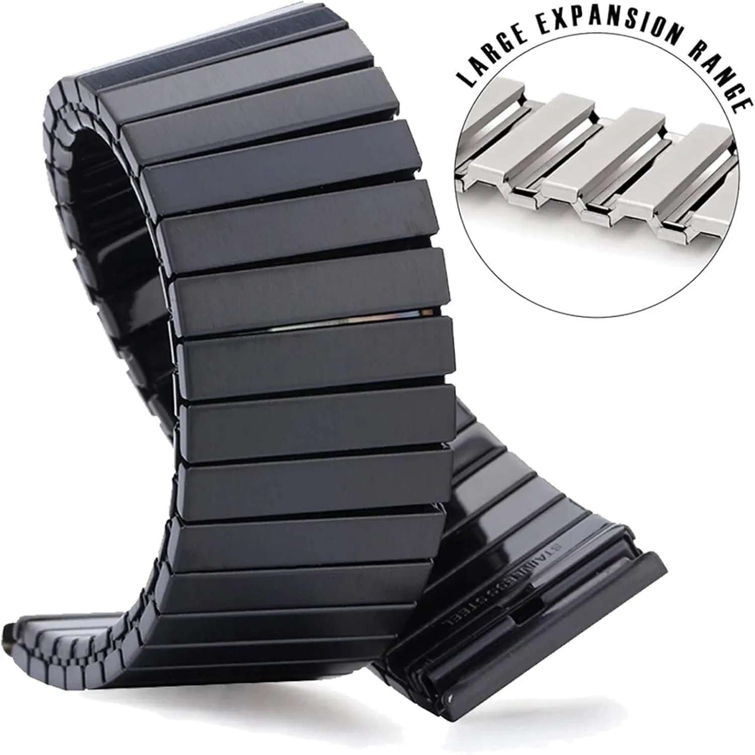 Strap for immediate seaport Men Women Watch Band, Stainless Steel Elastic Watch Strap 20mm 22mm Universal Watch 