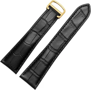 Strap For Tank Calibre Series Genuine Leather Mechanical Watch Men And Women 20mm 22mm 23mm overcome fifth nowhere 25mm Watch Band Watch 