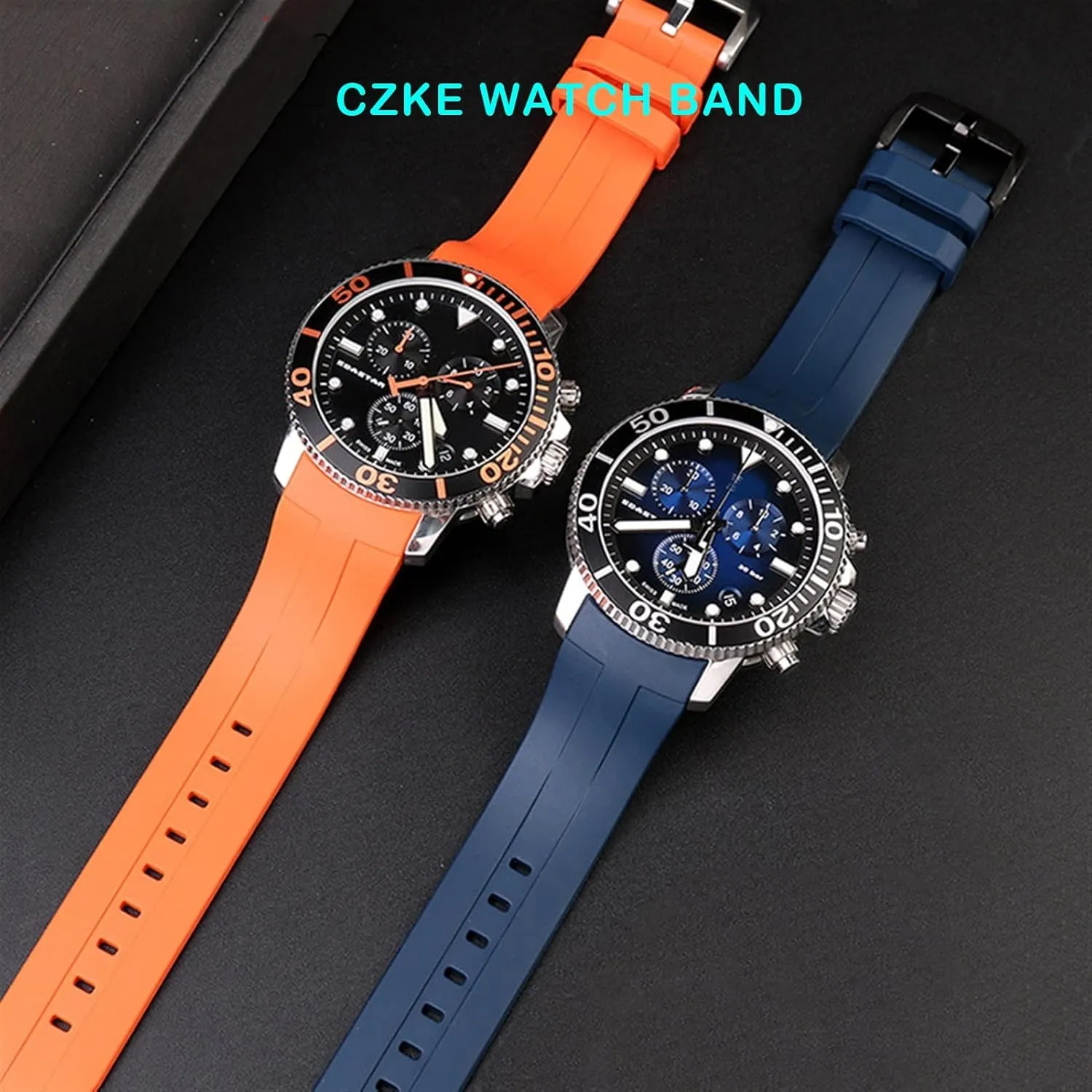 Strap For Tissot Sea star carve hind T120 Curved Waterproof Diving Silicone Band T120417A Men Replacement Belt Watchband Rubber Sport 