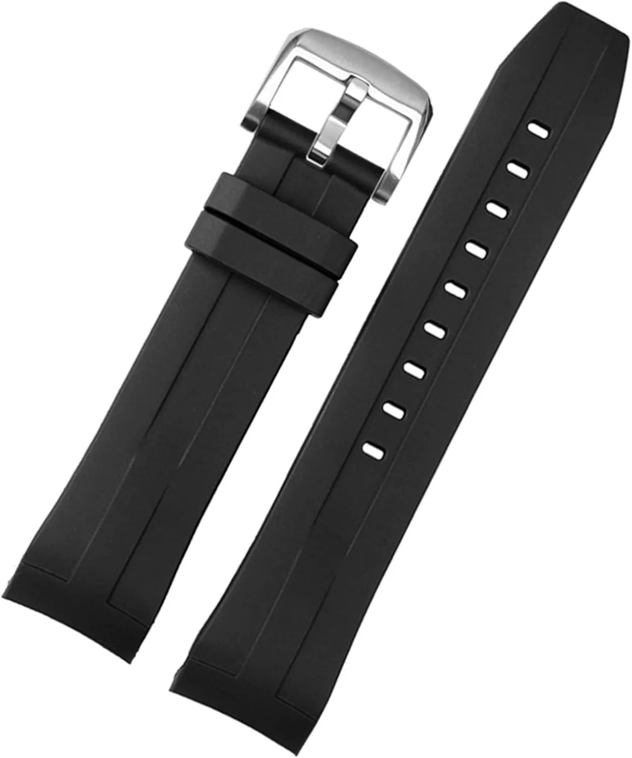 Strap For Tissot Sea star carve hind T120 Curved Waterproof Diving Silicone Band T120417A Men Replacement Belt Watchband Rubber Sport 