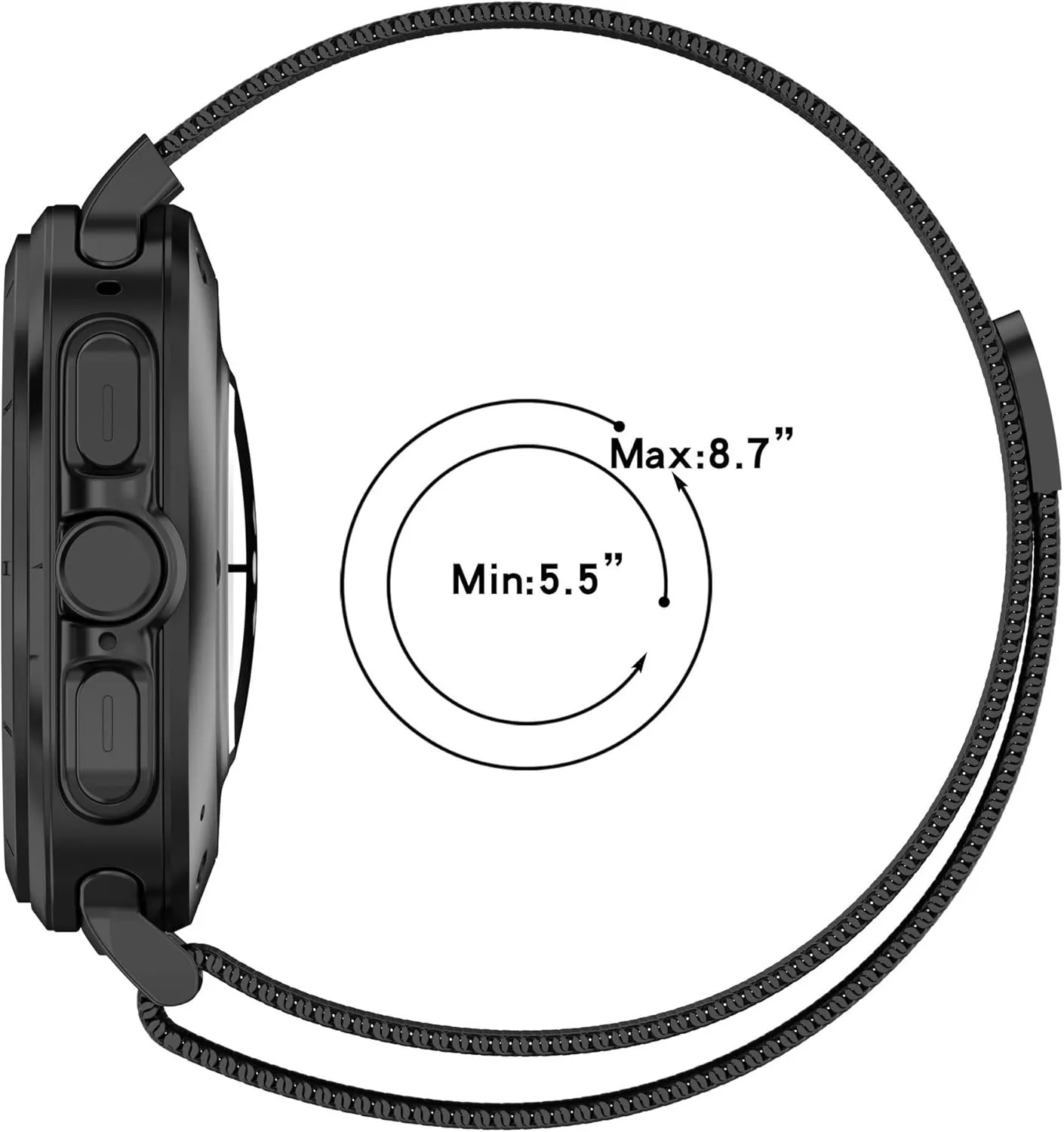 Strap haphazard mineral Watchbands Milanese Loop Band,For Galaxy Watch Ultra 47mm Metal Bracelet Stainless Steel 