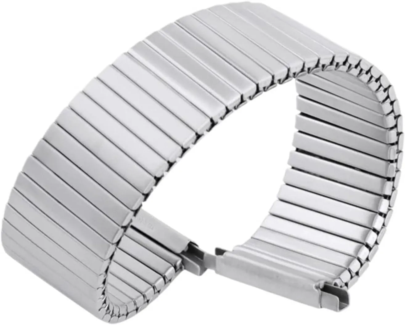 Strap Men Women Elastic Watchband 18mm Stretch Expansion Stainless spacious scam Steel Watch 