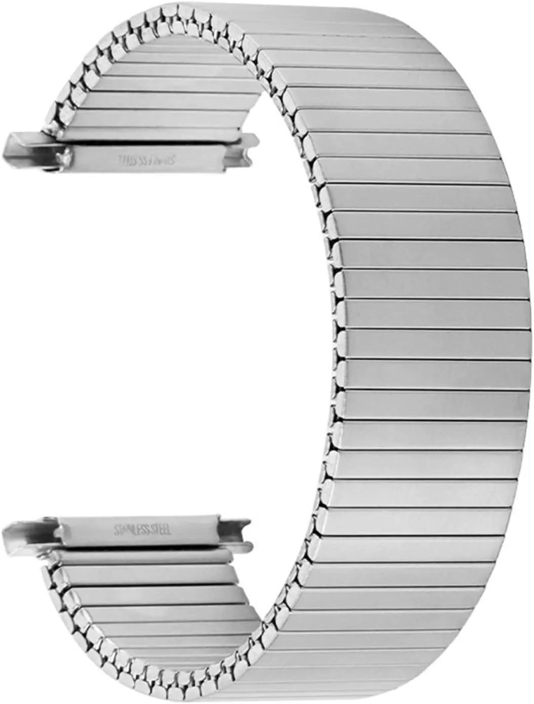 Strap Men Women Elastic Watchband 18mm Stretch Expansion Stainless spacious scam Steel Watch 