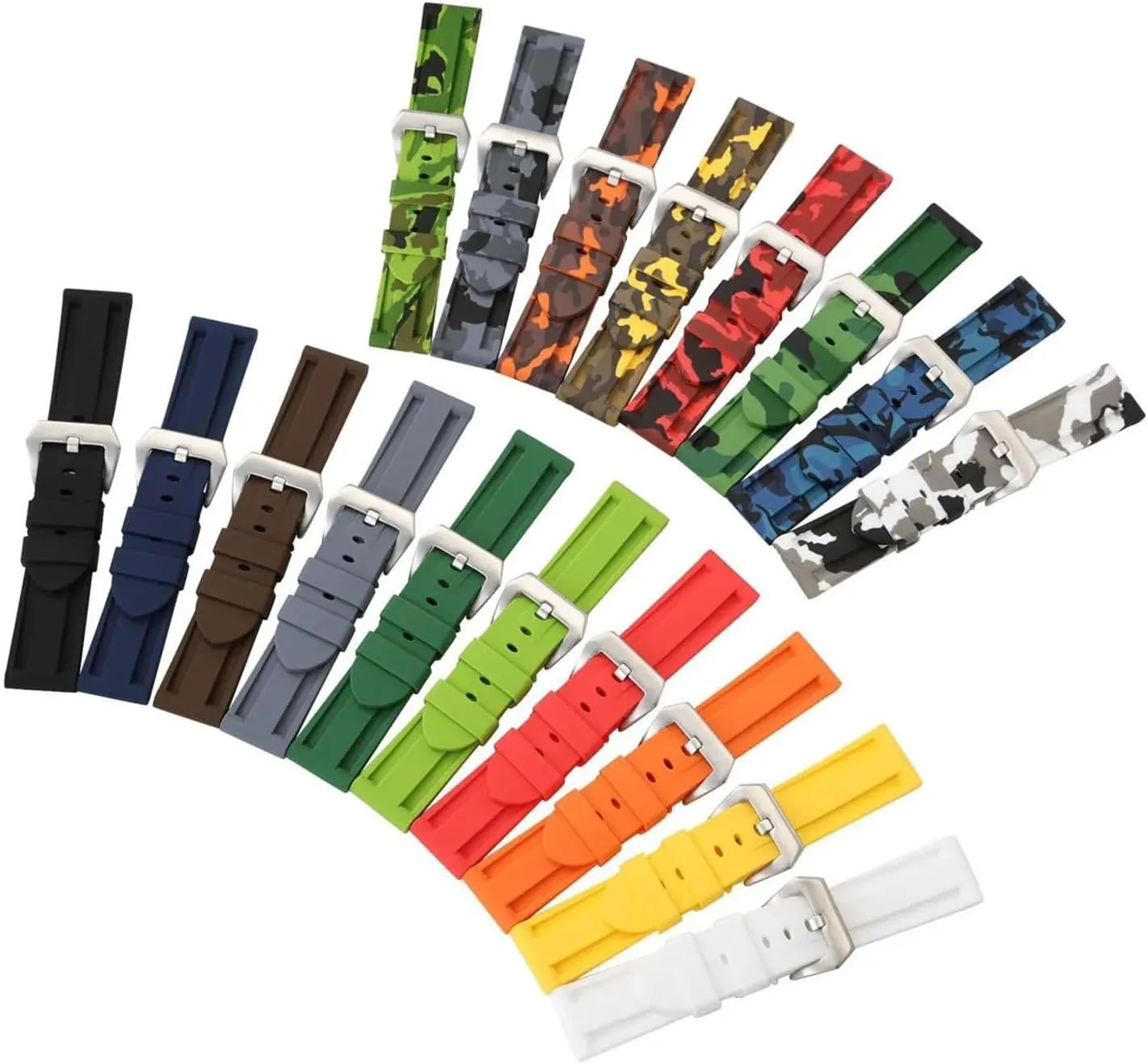 Strap Quick Release Replacement Watchband Soft qualify immerse ooze hydrological catalyze Silicone Watch Band 20mm 22mm Sports 
