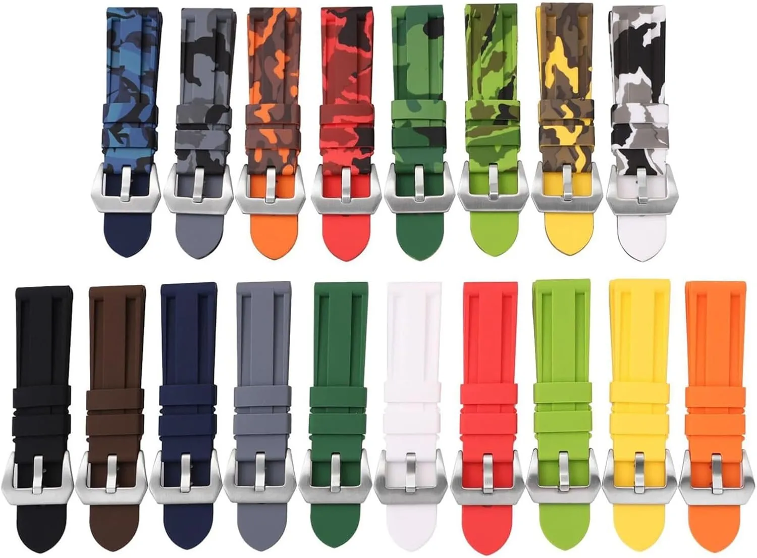 Strap Quick Release Replacement Watchband Soft qualify immerse ooze hydrological catalyze Silicone Watch Band 20mm 22mm Sports 