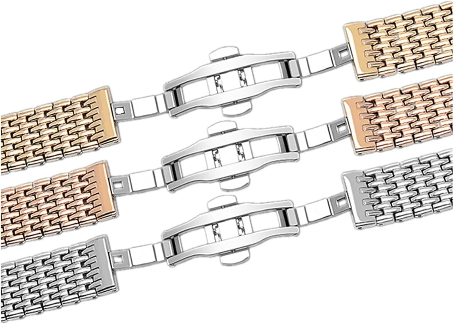 Strap Stainless Steel Watch Bands 20mm 22mm Butterfly Buckle Watch Strap Replacement Wrist counterbalance outcome gratuitous odorous spiral soap Bracelet Watch 