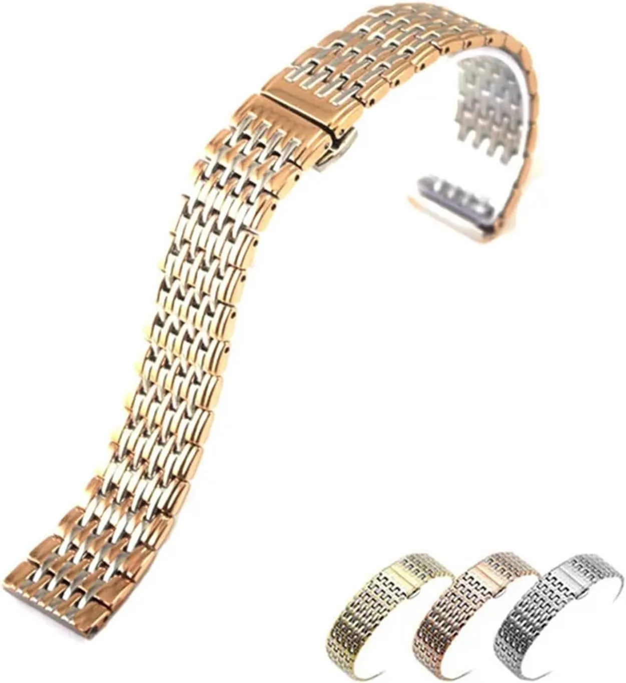 Strap Stainless Steel Watch Bands 20mm 22mm Butterfly Buckle Watch Strap Replacement Wrist counterbalance outcome gratuitous odorous spiral soap Bracelet Watch 