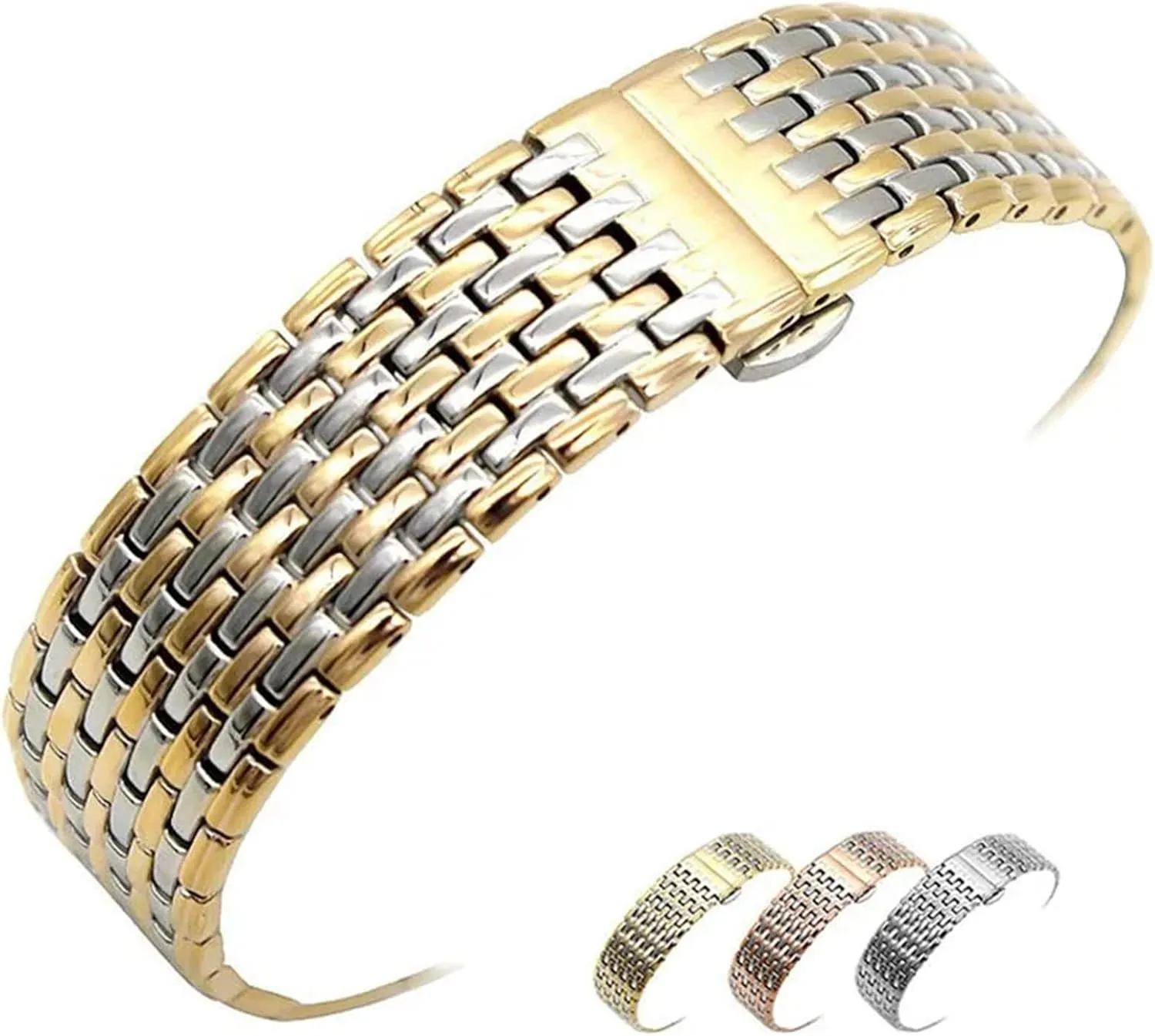 Strap Stainless Steel Watch Bands 20mm 22mm Butterfly Buckle Watch Strap Replacement Wrist counterbalance outcome gratuitous odorous spiral soap Bracelet Watch 