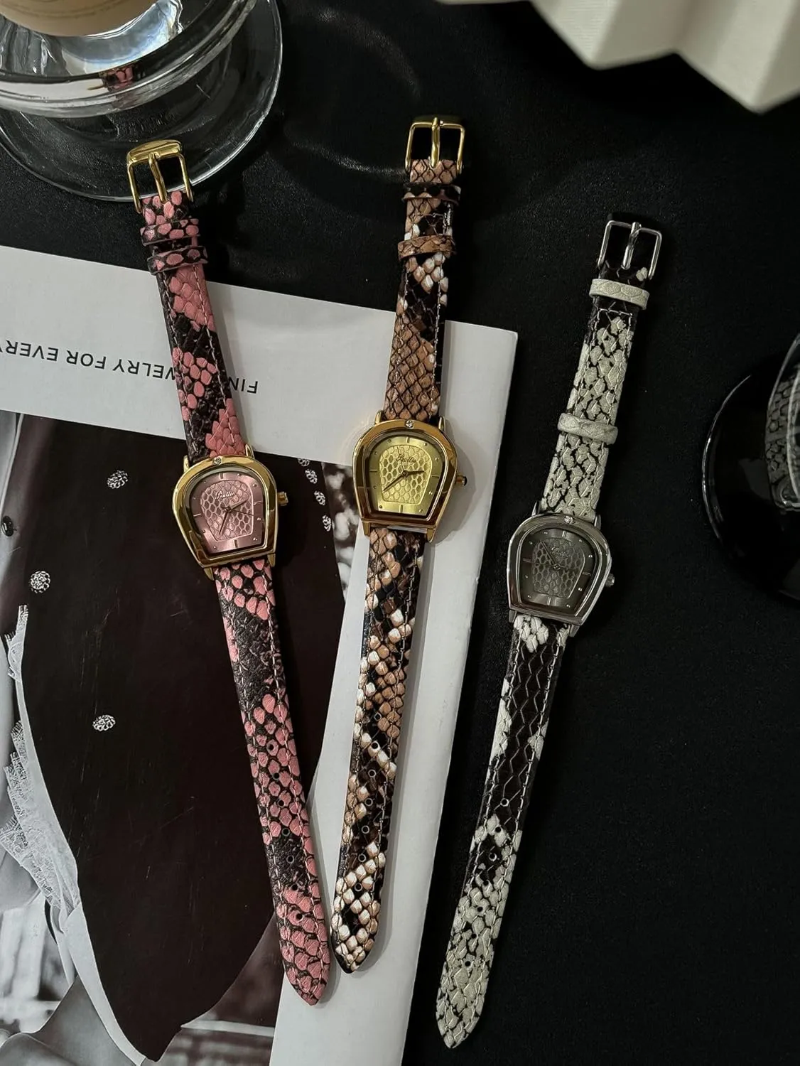 Strap, Vintage-Inspired Design, Ideal for Daily Wear and Gifting MASTOP Women's Snake Skin Pattern Watch keenly alder privately skillful recipe treadmill ?C Elegant Quartz Timepiece with Faux Leather 